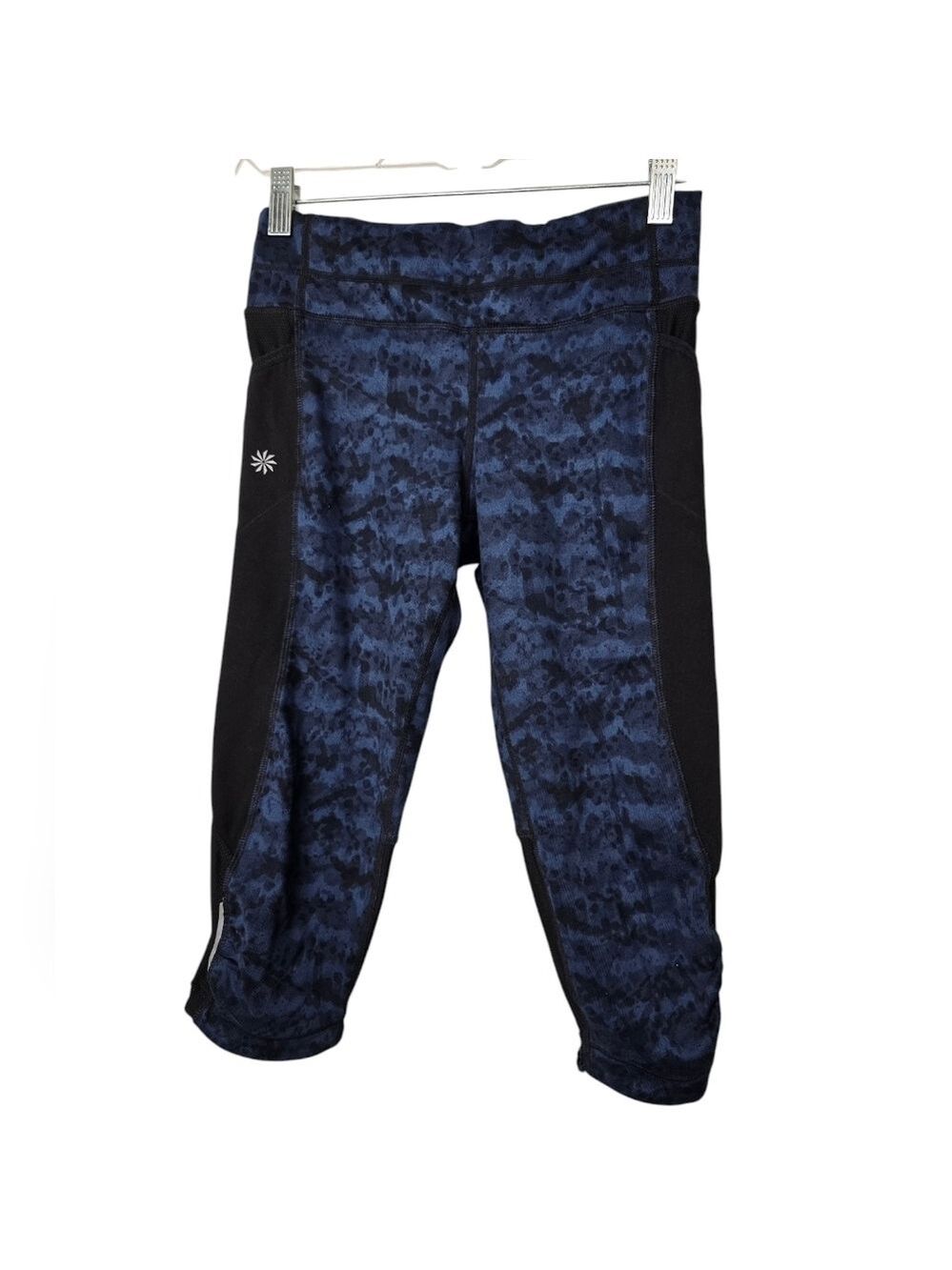 Athleta Blue Black Leggings XS